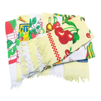 Genérico - Set 12 Paños De Cocina Algodón Estampado Mundo Toallas