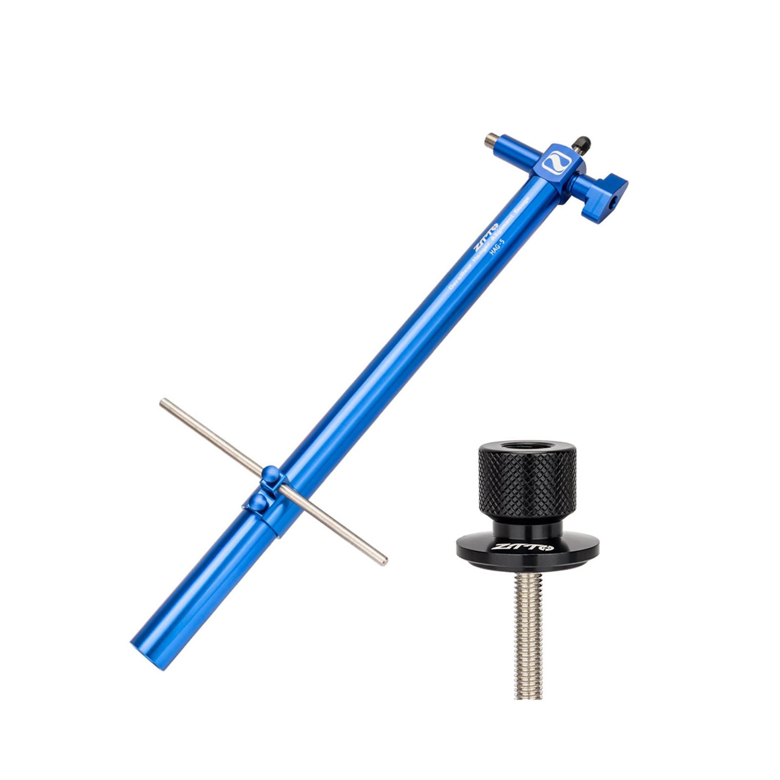 Magideal - Percha De Cambio De Bicicleta, Herramienta De Ajuste Horizontal De Altura, Herramienta De Alineación, Medidor De Alineación Para Bicicletas De Montaña Azul