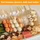 thumbnail image 3 of 100 brochetas de bambú de 12 cm para aperitivos, de madera natural, ideales para barbacoas, cócteles, aperitivos, frutas y bufés., 3 of 7