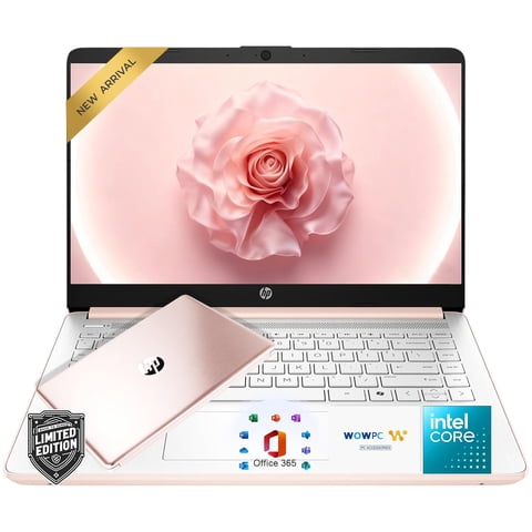 Laptop Hp 14"" Oro Rosa Intel 8Gb Ram 192Gb Ssd Win11