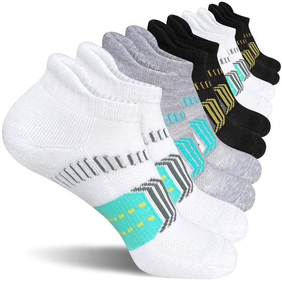 Calcetines deportivos acolchados Suaskk para mujer, 5 pares