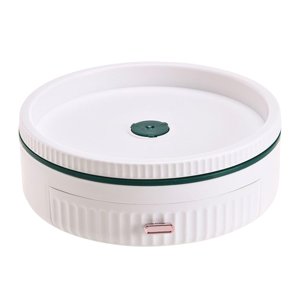 Magideal - Organizador Giratorio, Soporte Para Condimentos, Bandeja De Almacenamiento, Bandeja Para Especias, Estante Para Especias Para Decoración De Armario Blanco