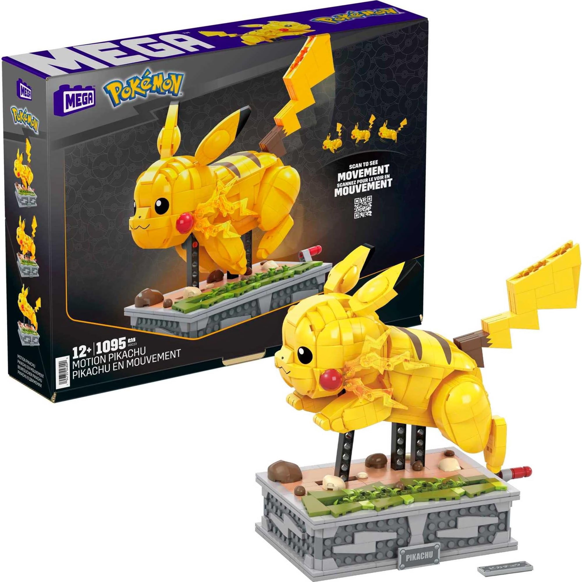 Juguete De Construcción Mega Pokémon Motion Pikachu 1092 Piezas Para Adultos