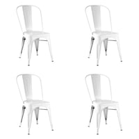 Klik Muebles - Pack De 4 Sillas Tolix Blancas