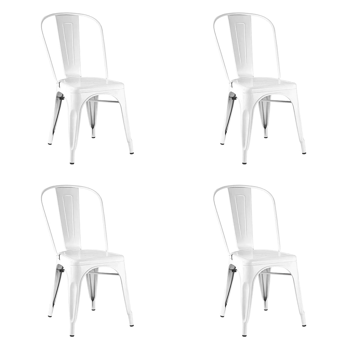 Klik Muebles - Pack De 4 Sillas Tolix Blancas