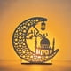 thumbnail image 1 of 3D Wooden Handmade Moon Star LED Lights - Perfect Ramadan Kareem Ornament for Muslims, Eid Crafts, Home Decor & Themed Parties, 1 of 4