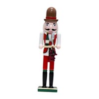 Magideal - Cascanueces Navideños De Madera, Decoración Navideña Festiva, Figuras Coleccionables De Cascanueces Para Estantes, Mesa De Fiesta, Decoración De Ofici