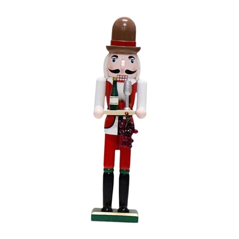 Magideal - Cascanueces Navideños De Madera, Decoración Navideña Festiva, Figuras Coleccionables De Cascanueces Para Estantes, Mesa De Fiesta, Decoración De Ofici