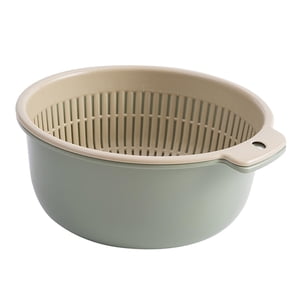 Bothyi - Cesta De Drenaje Para Lavado De Verduras, Colador De Cocina, Cuenco Para Ensaladas, Espagueti, Grande, Verde