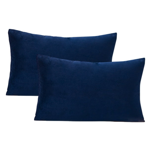 Funda de almohada de terciopelo con cremallera, funda de almohada de franela de felpa súper suave y cómoda con cremallera