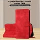 thumbnail image 5 of Funda Flip Premium Fibra de Carbono para iPhone 15 Pro con Soporte y Cierre Rojo, 5 of 6