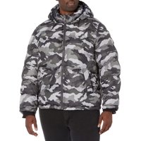 Chaqueta Acolchada Tommy Hilfiger Para Hombre, Camuflaje Gris, Talla 5X