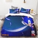 thumbnail image 1 of 3pc Duvet Cover Sonic 3D Digital Animation Printed Quilt Set Soft Home Textile 100% Polyester King Size Teen Gift Home Decor Bed Sheets, 1 of 5