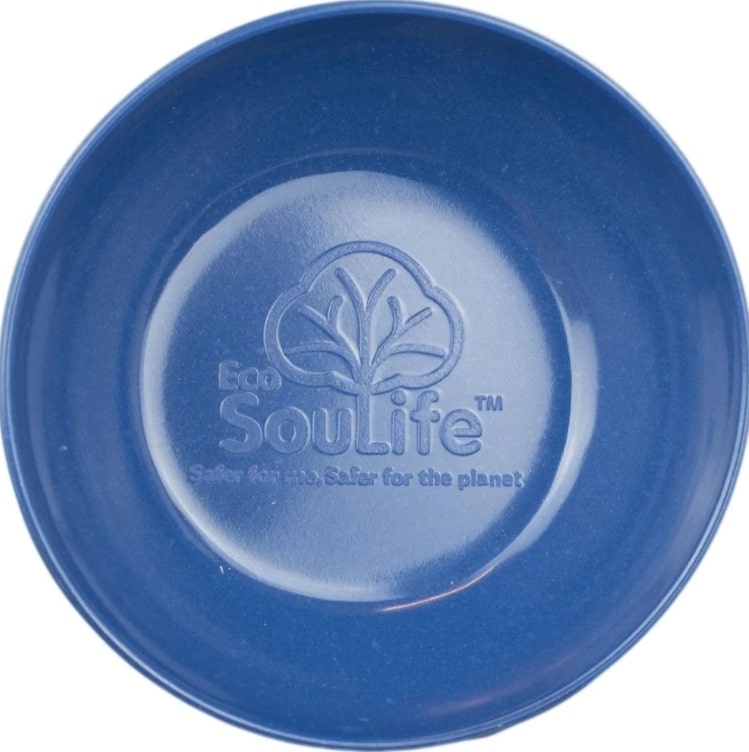 Ecosoulife - Bowl Biodegradable De Cáscara De Arroz – Alternativa Sustentable Color Azul