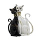 thumbnail image 5 of Figuras De Gatos En Pareja, Esculturas Modernas De Gatos Para Estantería, Armario O Sala De Estar, En Blanco Y Negro, 5 of 5
