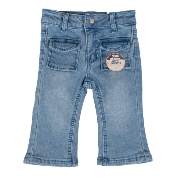 Jeans Bebé Niña Celeste Pillin