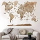 thumbnail image 1 of Mapa del mundo madera 3D decorativo, 1 of 3