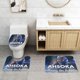 thumbnail image 2 of Ahsoka Tano Juego de 3 alfombras de baño de coral fleece: tapete de baño + alfombra de inodoro en forma de U + funda de tapa de inodoro en forma de O, 2 of 6