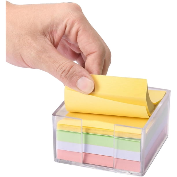 Porta Notas Adhesivas HurOutd Acrílico 3 x 3 Pulgadas