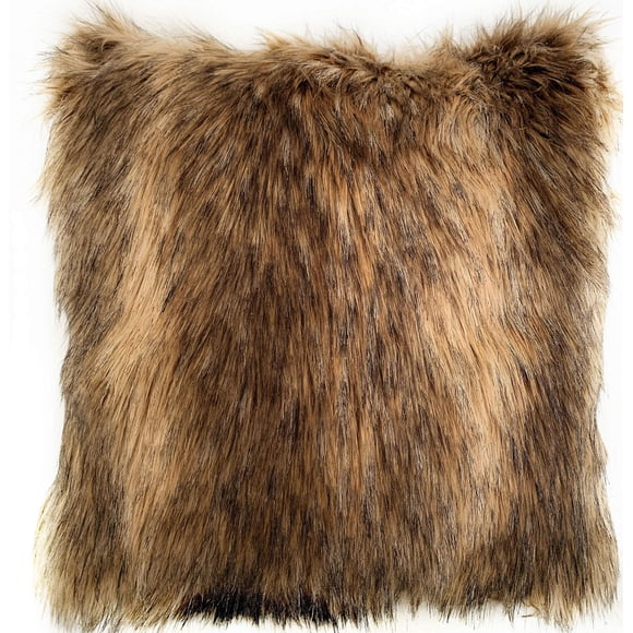 Cojín Plutus Brands Plutus Mountain Coyote de piel sintética