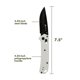 thumbnail image 2 of Cuchillo Ozark Trail Glacier plegable 7,5 in, hoja de 3,5 in, 3Cr, 2 of 3