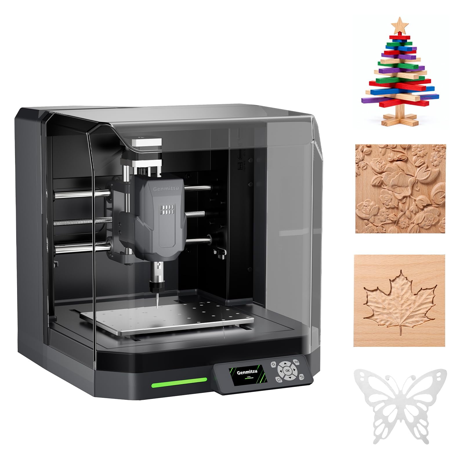 Máquina Enrutadora Cnc Genmitsu Cubiko Con Fresado De Pcb De Carcasa