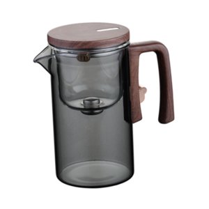 Bothyi - Tetera De Vidrio Con Infusor Tetera Multiusos Para Senderismo Cocina Camping Gris 720 Ml