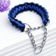 thumbnail image 3 of Correa Trenzada Para Perros Grandes + Collar De Ahorque XL Negro/Azul, 3 of 3