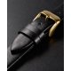 thumbnail image 4 of Correa de Reloj de Cuero Uxcell para Hombres y Mujeres, Negra, Tono Dorado 14mm, 4 of 7