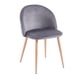 thumbnail image 1 of Silla Brida Terciopelo | Elegante y Resistente gris, 1 of 5
