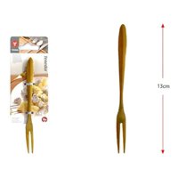Genérico - Tenedor Para Frutas, 100% Acero Inoxidable Dorado, 13Cm
