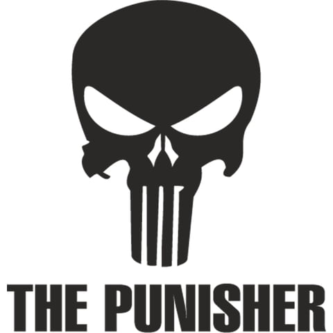 Rienda Libre - Sticker The Punisher El Castigador Auto Camioneta Suv