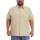 thumbnail image 1 of INSPIRE CHIC Camisas de Verano de Manga Corta de Color Sólido para Hombres Grandes y Altos para la Vuelta al Cole, Vacaciones en la Playa, Talla XL Caqui, 1 of 5