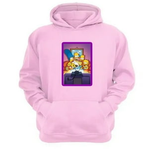 Genérico - Polerón Canguro Familia Amarilla Rosa Talla M Unisex