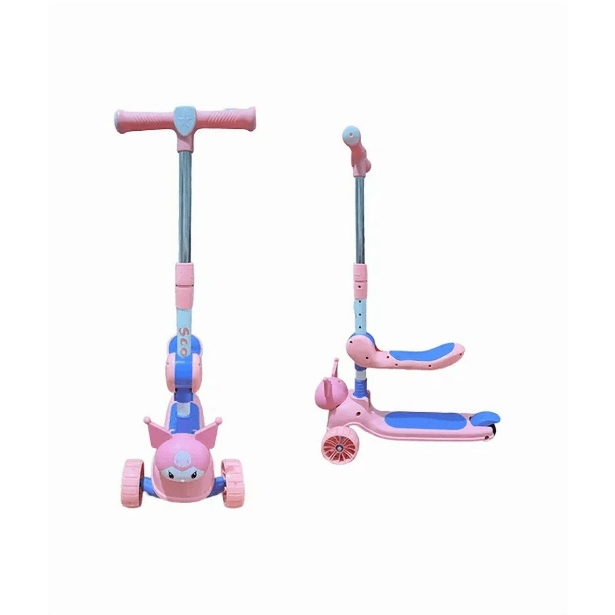 Genérico - Scooter Niña Ruedas Kuromi, Luces Led Rueda Rosado