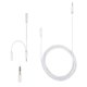 thumbnail image 1 of Kit adaptador para auriculares GE, cable de extensión estéreo de 3,5 mm, blanco, 1 of 5