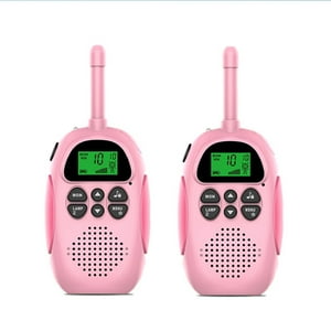 Veatool - Walkie - Talkie Para Niños, 2 Walkie - Talkies, 600 Mah De Batería, Con Linterna, 3 Kilómetros De Llamadas De Larga Distancia, Regalos De 3 A 12 Años Para Exteriores, Senderismo, Camping