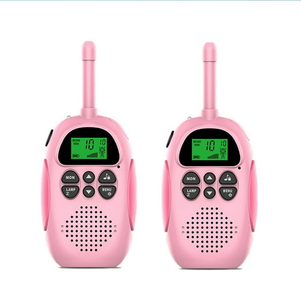 Walkie - Talkie Para Niños, 2 Walkie - Talkies, 600 Mah De Batería, Con Linterna, 3 Kilómetros De Llamadas De Larga Distancia, Regalos De 3 A 12 Años Para Exteriores, Senderismo, Camping