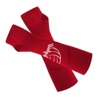 Ioensy - Mangas De Brazo De Voleibol Mangas De Voleibol Acolchadas Elásticas Almohadillas De Brazo De Voleibol L Xl Rojo