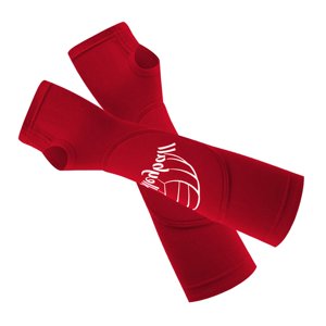 Ioensy - Mangas De Brazo De Voleibol Mangas De Voleibol Acolchadas Elásticas Almohadillas De Brazo De Voleibol L Xl Rojo