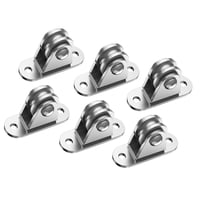 Magideal - Polea De Bloque De Polea, Carril De Vía, Polea Fija, Polea De Rueda De Ranura Resistente De Acero Inoxidable Multiusos Para Manipulación Y Movimiento Paquete De 6