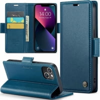 Caseme Tipo Cartera Iphone 14 Plus Con Cierre Magnético, Rfid, Tarjetero, Soporte, Carga Inalámbrica