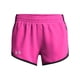 thumbnail image 1 of Pantalones cortos Under Armour Fly by 652 Rebel para niñas, color rosa, negro y reflectante, 1 of 1