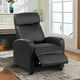 thumbnail image 2 of Berger Reclinable de PU Negro, 2 of 6