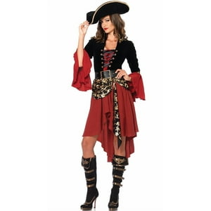 Genérico - Disfraz De Mujer Pirata Adulta Halloween