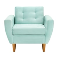 Bodevir - Sofa Bote 1C Felpa 04 Verde Agua