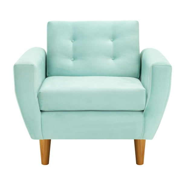 Sofa Bote 1c Felpa 04 Verde Agua