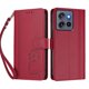 thumbnail image 3 of Funda Cartera Trébol para Motorola Edge 60 Neo con Ranuras Tarjetas y Carga Inalámbrica Rojo, 3 of 6