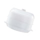 thumbnail image 1 of Recipiente De Comida Apilable Para Microondas, Para Verduras, Cocina, Pescado, Blanco, Doble Capa, 1 of 5