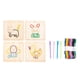 thumbnail image 5 of Cordón De Madera Juguete Bordado Rompecabezas Montessori Juguete Niños Niñas Preescolar Animal, 5 of 5